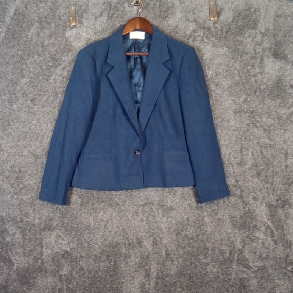 Pendleton Vintage Union Made Virgin Wool Blend One Button Closure Womens Large